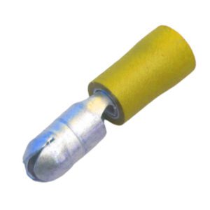 Yellow Pre-Insulated Bullet Terminals – 5.00mm Pack Qty 50