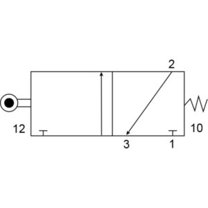 3/2 Roller Lever Spring Valve 03M29302