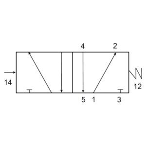 5/2 Pilot Spring Valve V61B5D7A-XA090