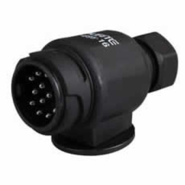 13 Pin Plastic Caravan Plug - 12V Pack Qty 1