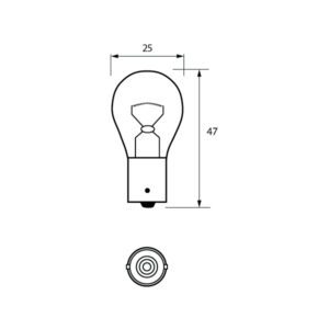 382 12V 21W BA15S Pack Qty 1