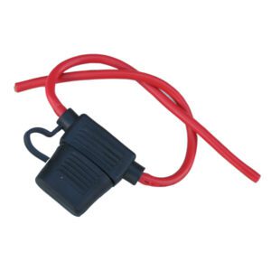Blade Fuse Holder with Flying Leads and Cover- Maximum 30A Continuous Pack Qty 5