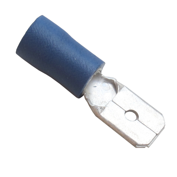 Blue Pre-Insulated Blade Terminals - 6.30mm Pack Qty 100