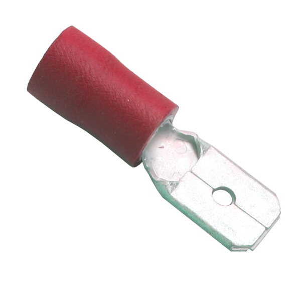 Red Pre-Insulated Blade Terminals - 6.30mm Pack Qty 100
