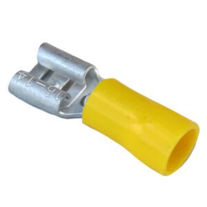 Yellow Pre-Insulated Push-On Terminals – 9.50mm Pack Qty 50
