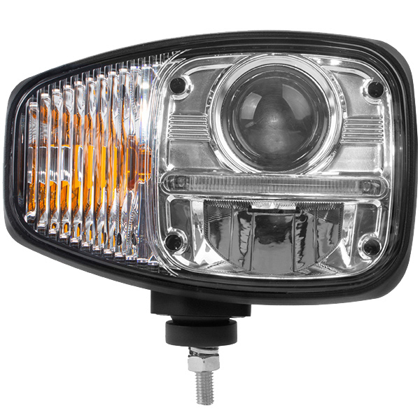 LED Headlamp With DI & DRL (Right Side - For Right Hand Drive, Left Hand Traffic - 12/24V Pack Qty 1