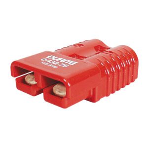 Red Polycarbonate 2-Pole High Current Connector – 120A Pack Qty 1