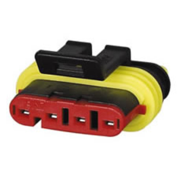 Superseal 1.50mm Female Receptacle Housing - 4 Way Pack Qty 1