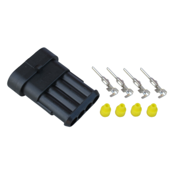 Superseal 1.50mm Male Blade Housing - 4 Way Pack Qty 1