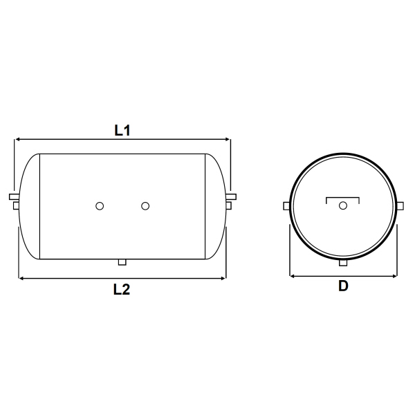 Steel End Mounted Tank 38ltr