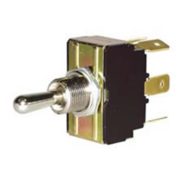 3 Way/Change Over Double-Pole Switch with Metal Lever - 10A at 28V Pack Qty 1