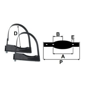 Strap & Saddle Kit for 206mm Air Tank